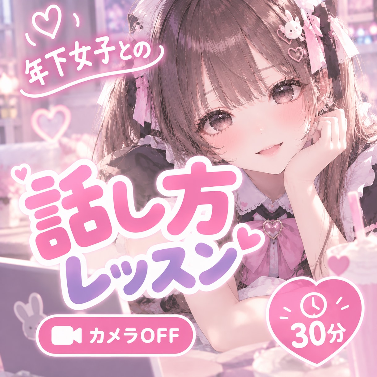 年下女子との話し方レッスン♡みみが教えます 「女性と話すと緊張する…」みみとの実践練習で変えてみない？ イメージ1