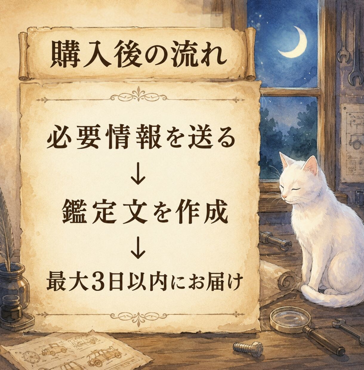 繊細な方へ｜心の設計図を手紙で届けます 当てるより、ご自身を理解するための静かな内面鑑定です イメージ5
