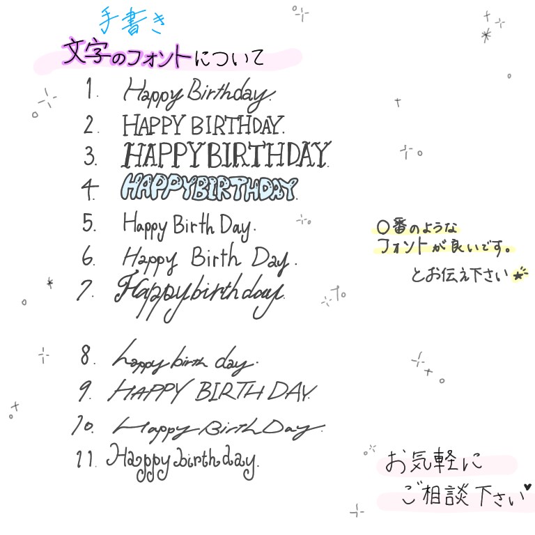 大切な日のメッセージ画像を作成します 誕生日や記念日などの大切な人へ贈るメッセージを作成します。 イメージ3