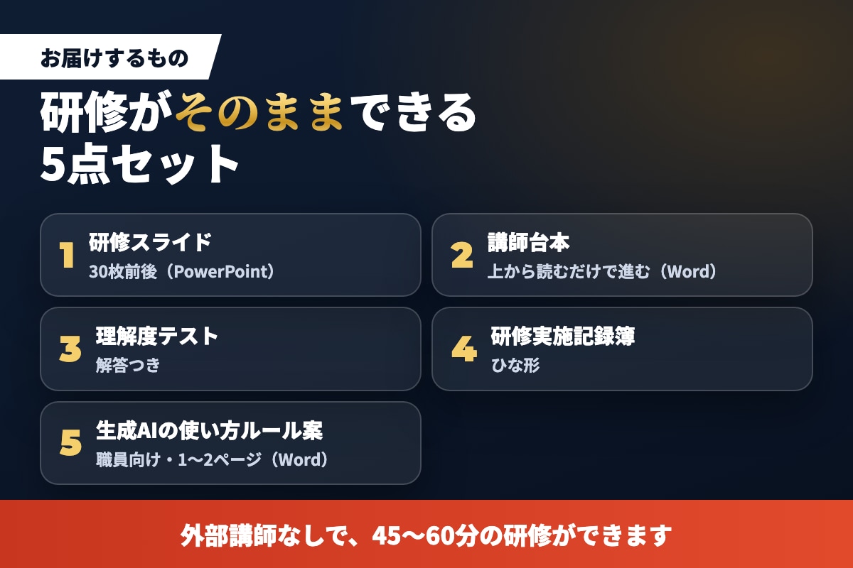 介護の生成AI利用ルール研修を作ります 利用者さんの名前をAIに入れる前に｜台本・ルール案つき イメージ2