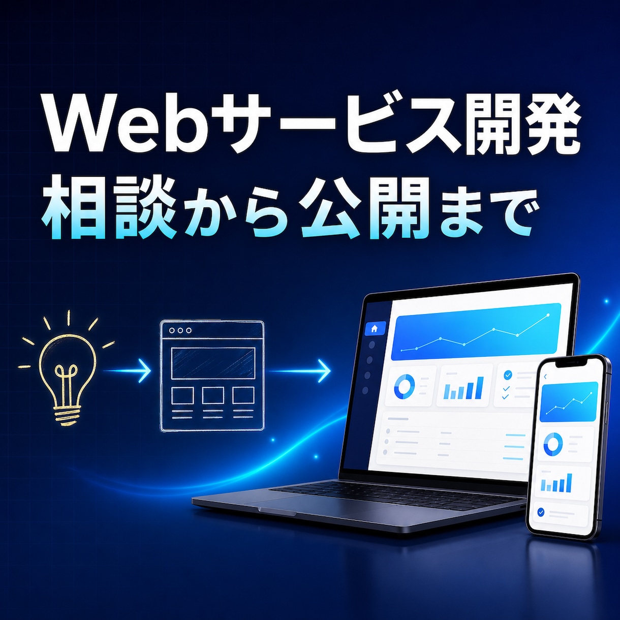 アイデアを動くWebサービスにします AIが苦手な方も相談から公開まで丁寧に伴走 イメージ1