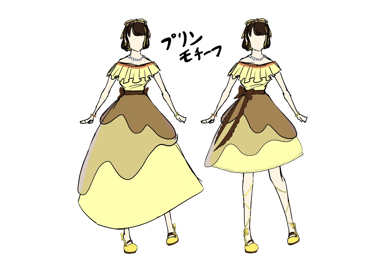 夢の衣装をデザインします 想像を現実に。あなたが求めるお洋服ラフを描く イメージ6