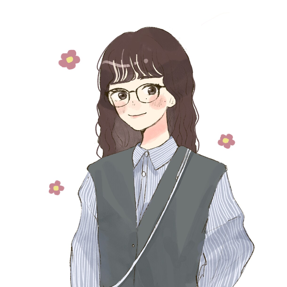 お写真を参考に淡い優しいイラスト描きます 記念日や誕生日に〜女の子のイラストが得意です♪ イメージ6