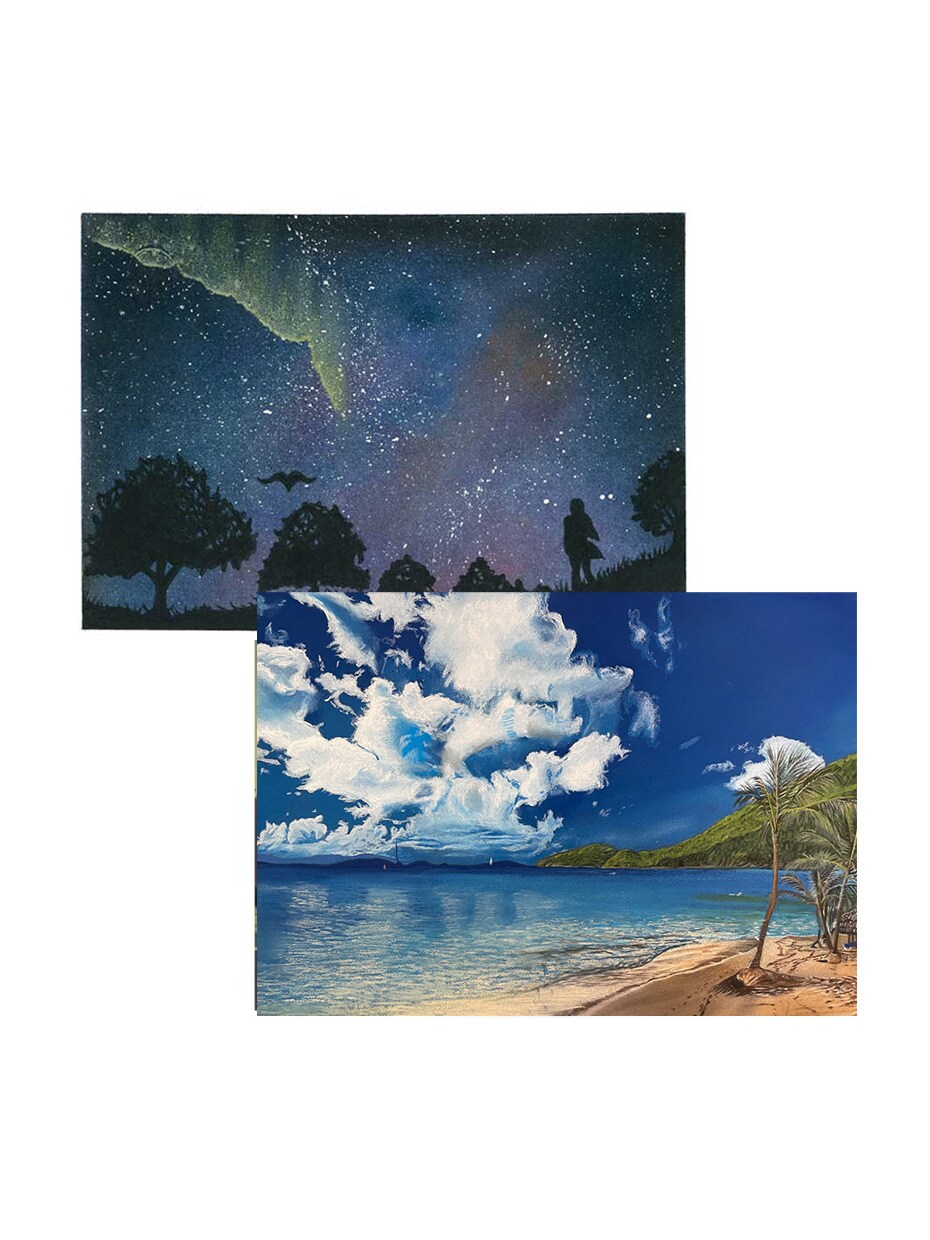 風景画のリアルな描き方を36動画＋特典で納品します パステルで木、海、波、夕暮などを描く方法を講師が徹底解説！！ イメージ3