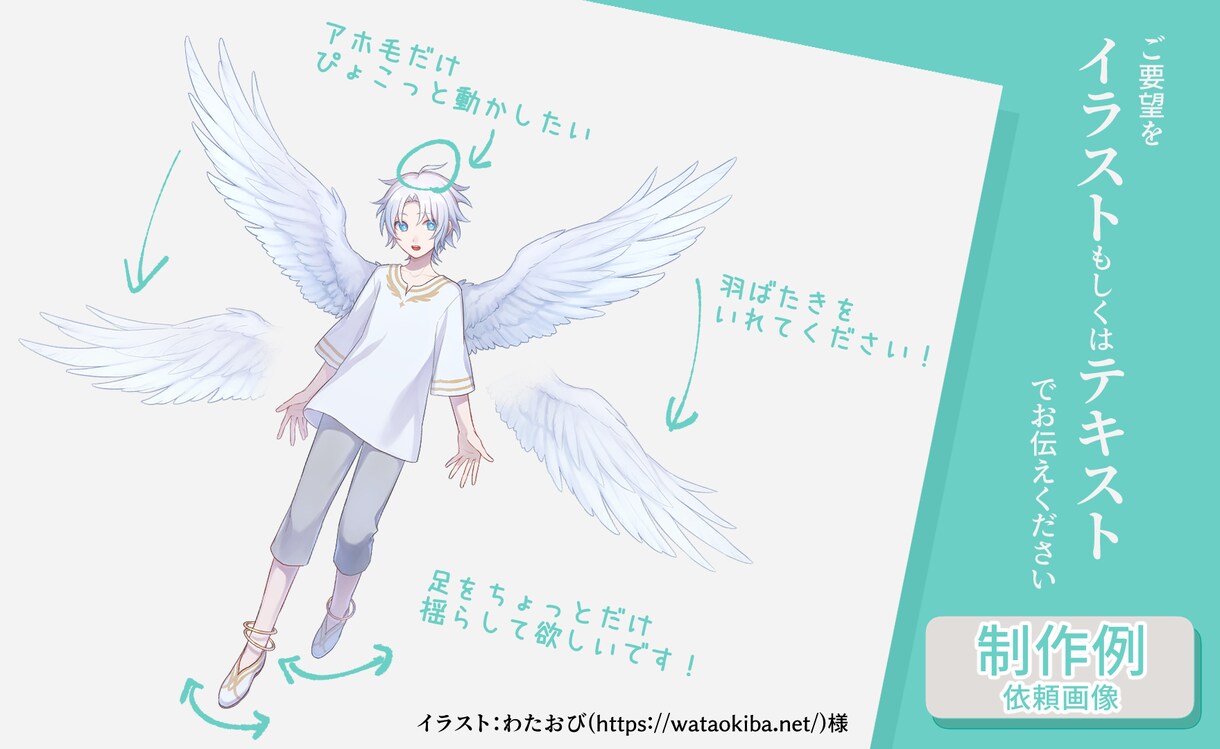 持ち込みイラストに簡単なモーション付けます 少しの動きで、もっと生き生きと。 イメージ1