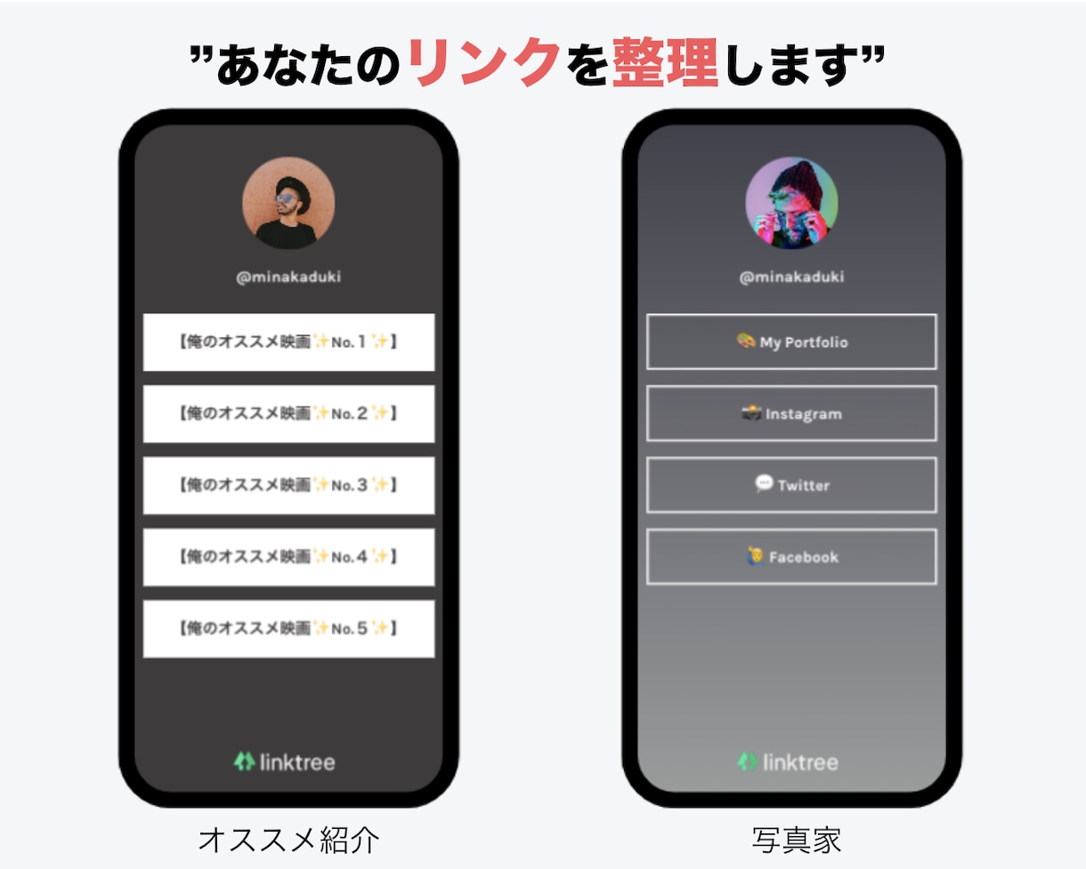 あなたのSNSリンクをひとつに整理します SNS運営をされている方必見！リンクをスッキリさせましょう！ イメージ3
