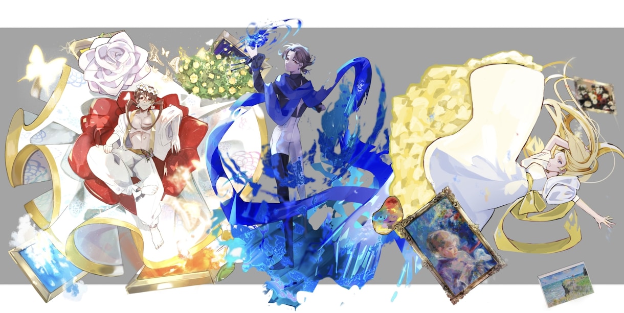 肉感のあるキラキラ立ち絵描きます 配信、ゲームなど様々な場面で使用可能な立ち絵 イメージ3