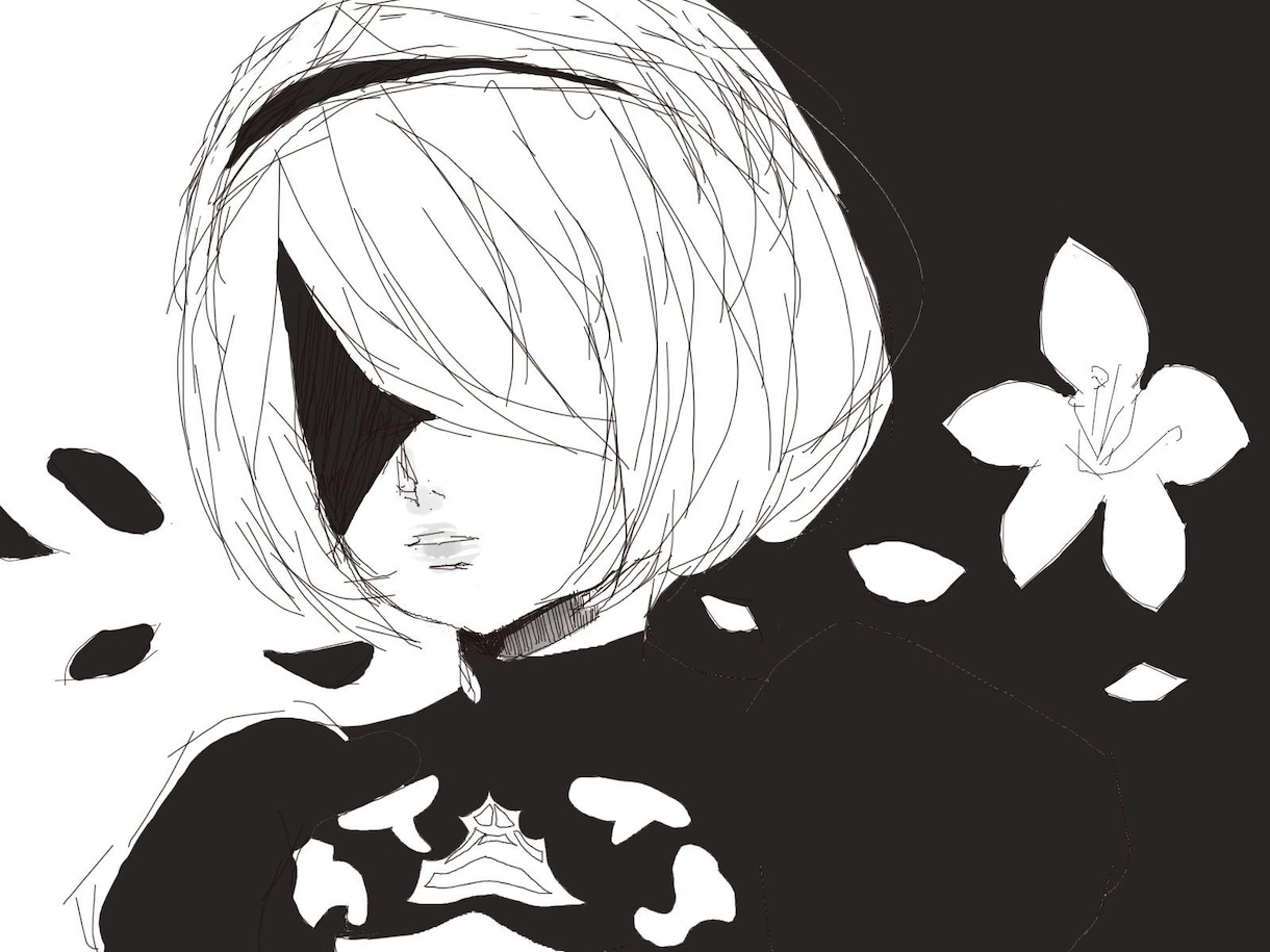 キャラクターのイラスト描きます 萌え系、鬱系な世界観が得意です。 イメージ2