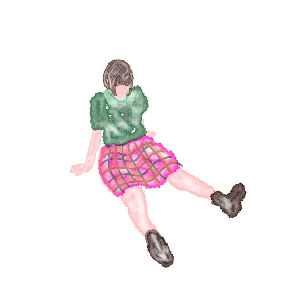 ゆるくてオシャレな、水彩風の人物イラストを描きます オシャレで優しい雰囲気のイラスト!(顔なしOK!) イメージ1