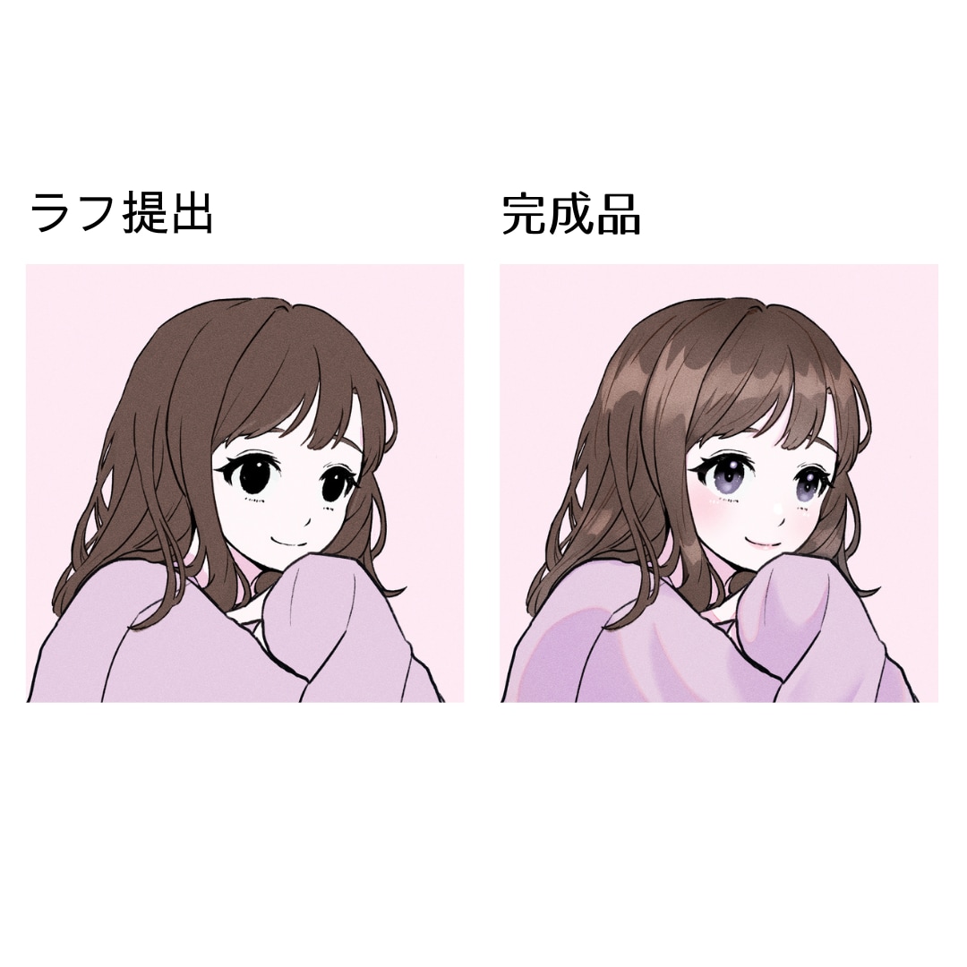 SNSアイコン描きます おしゃれでかわいいSNS映えする親しみやすいタッチで描きます イメージ2