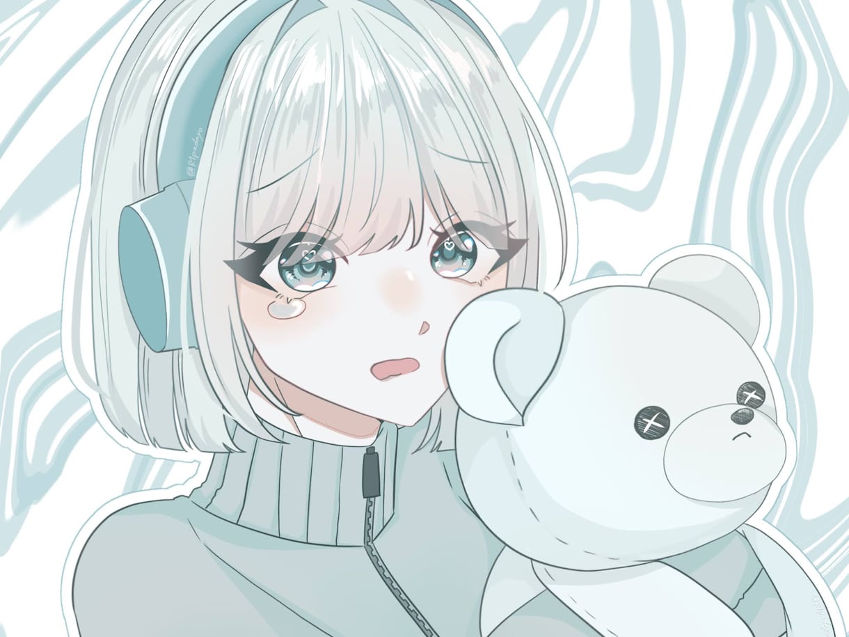淡くて可愛いイラスト作成します アイコン、立ち絵、グッズ、歌ってみた等お任せください‼︎ イメージ7