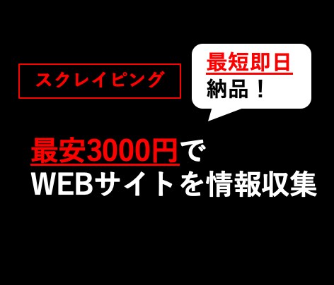 現役エンジニアがサイト情報をスクレイピングします 最短１日でサイト情報をリスト化 イメージ1