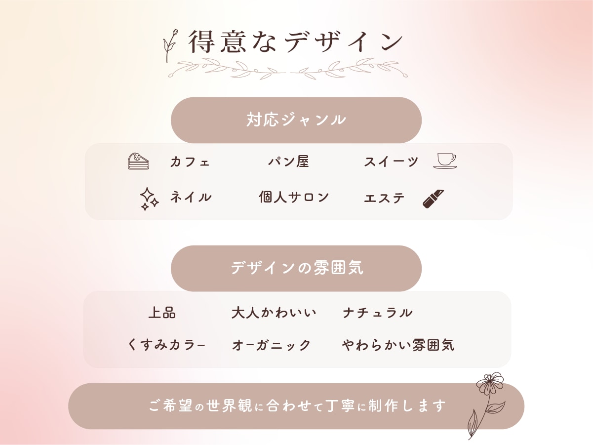 淡色でやさしいインスタ投稿画像作ります ふんわり×上品×大人かわいい見やすいデザインをご提案します イメージ4