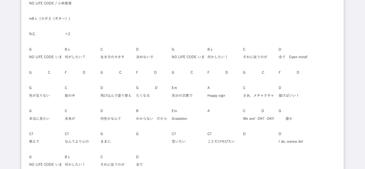ギターコード教えます 曲のコードが検索しても見つからない時、頼ってください！ イメージ1