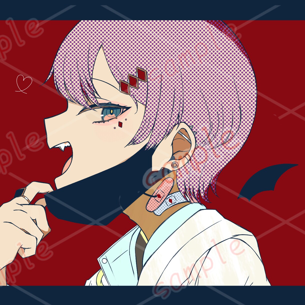 SNS・YouTubeのイラスト受け付けます アイコン・LINEスタンプ・ヘッダー・歌ってみたイラスト イメージ6