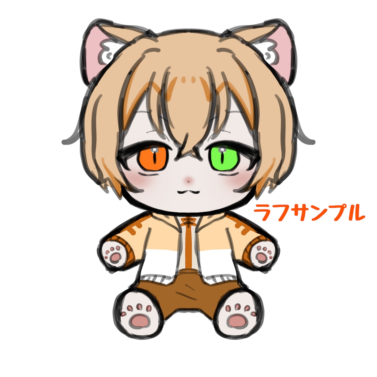 ぬい風SDイラスト描きます 即納!商用利用込みのぬい風SDイラスト描きます イメージ2