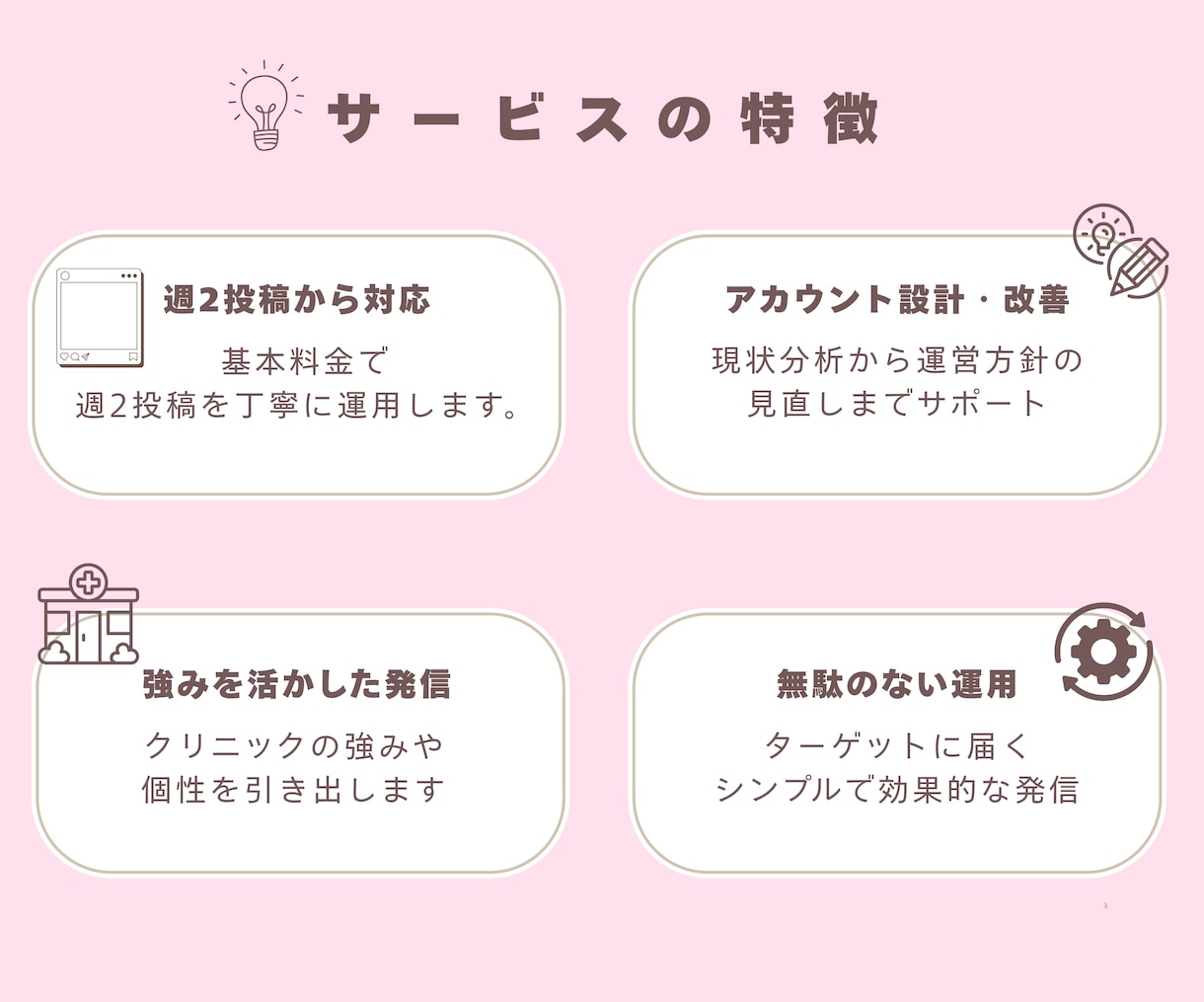 現役美容看護師がインスタの運用を代行します 現役美容看護師がつくる、伝わるInstagram運用！ イメージ3