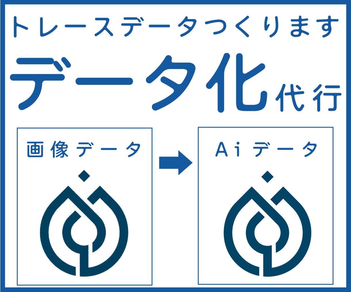 データありますか？トレースデータつくります 【ピンぼけOK】【かすれOK】【初めて歓迎】【親切】【丁寧】 イメージ1