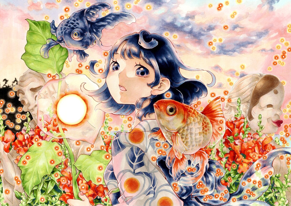 コピックや色鉛筆で一枚絵描きます アナログ特有のあたたかイラストが欲しい方へ イメージ3