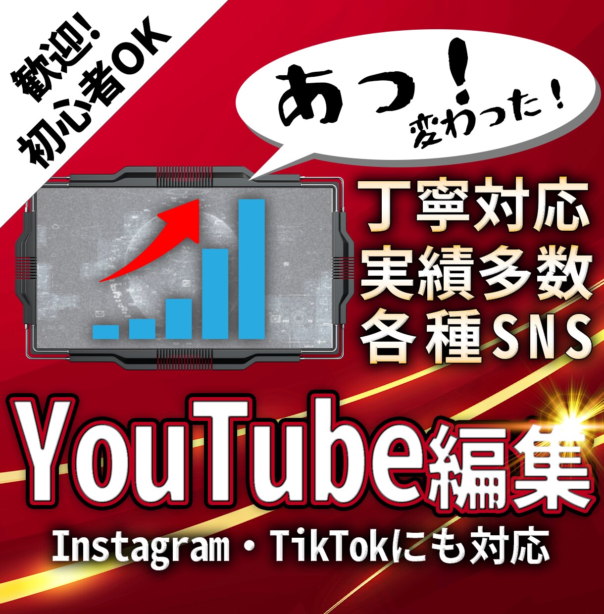 売れる！魅せる！プロが動画編集します 伸ばすノウハウと提案力であなたの動画発信をサポート イメージ1