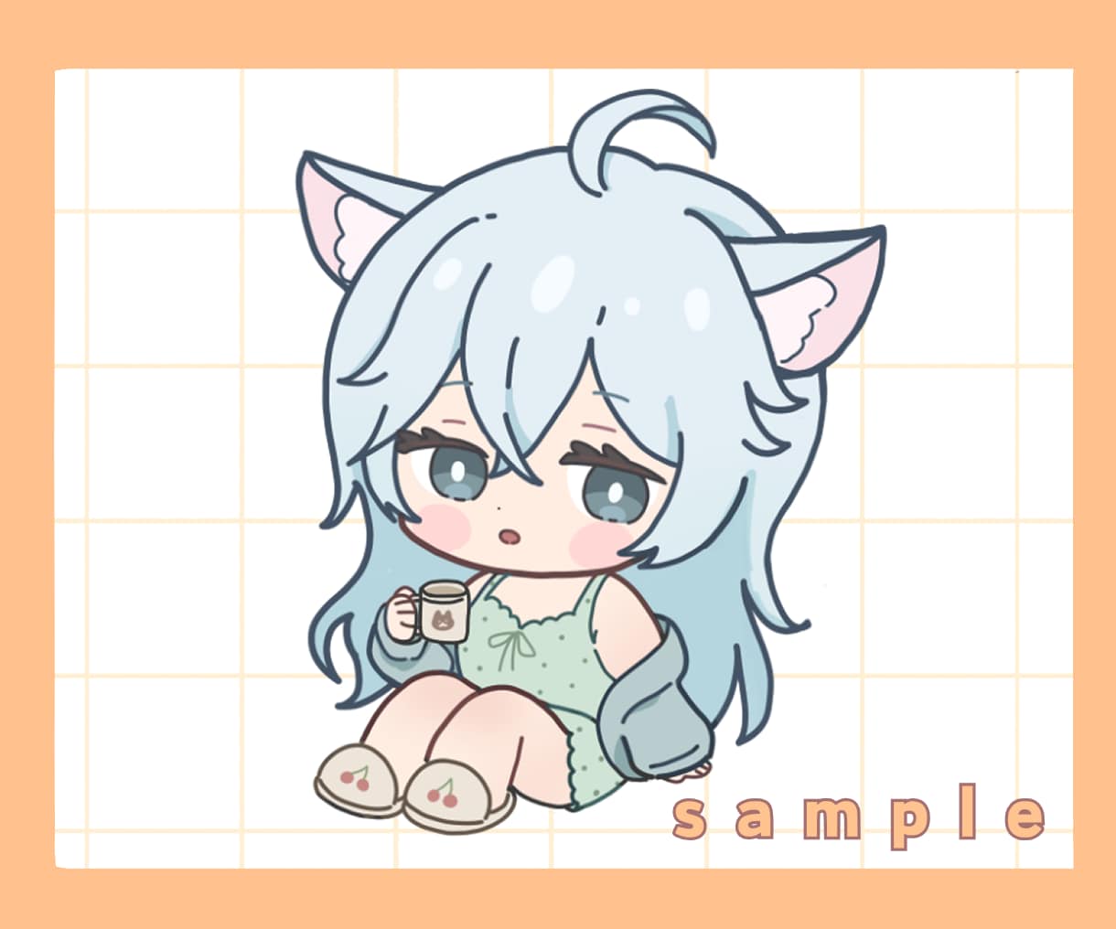 配信に使えるかわいいちびキャライラスト描きます アイコンやグッズ、スタンプに！かわいいミニキャラ制作します イメージ9