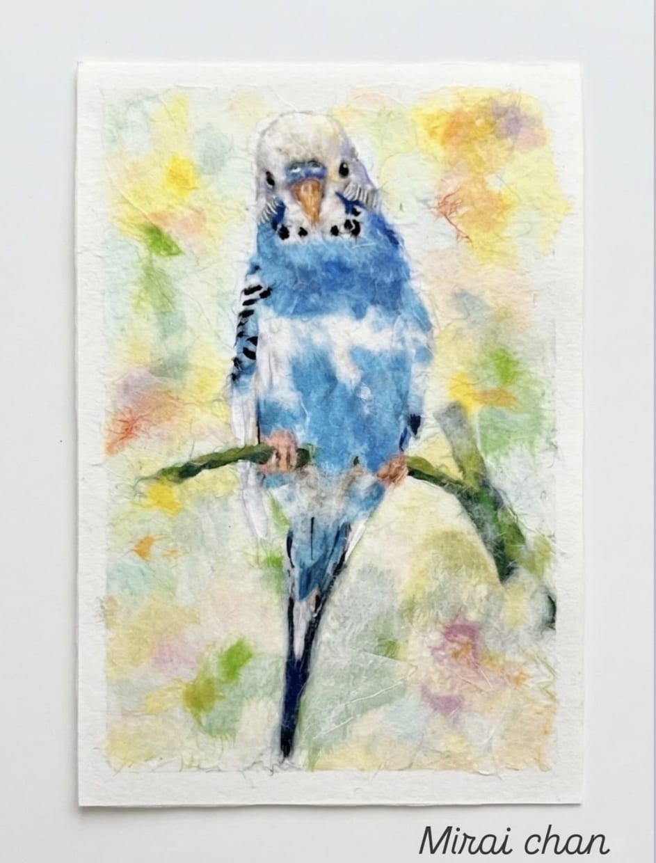 動物の似顔絵をふんわり優しいちぎり絵にします ペットをちぎり絵の世界へ。記憶の一枚に仕上げます イメージ3