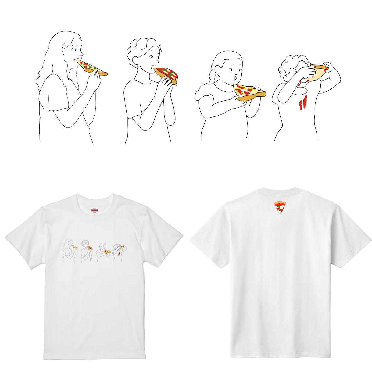 個性的なTシャツデザインします 「何これかわいい」と、つい目がいくTシャツを イメージ2