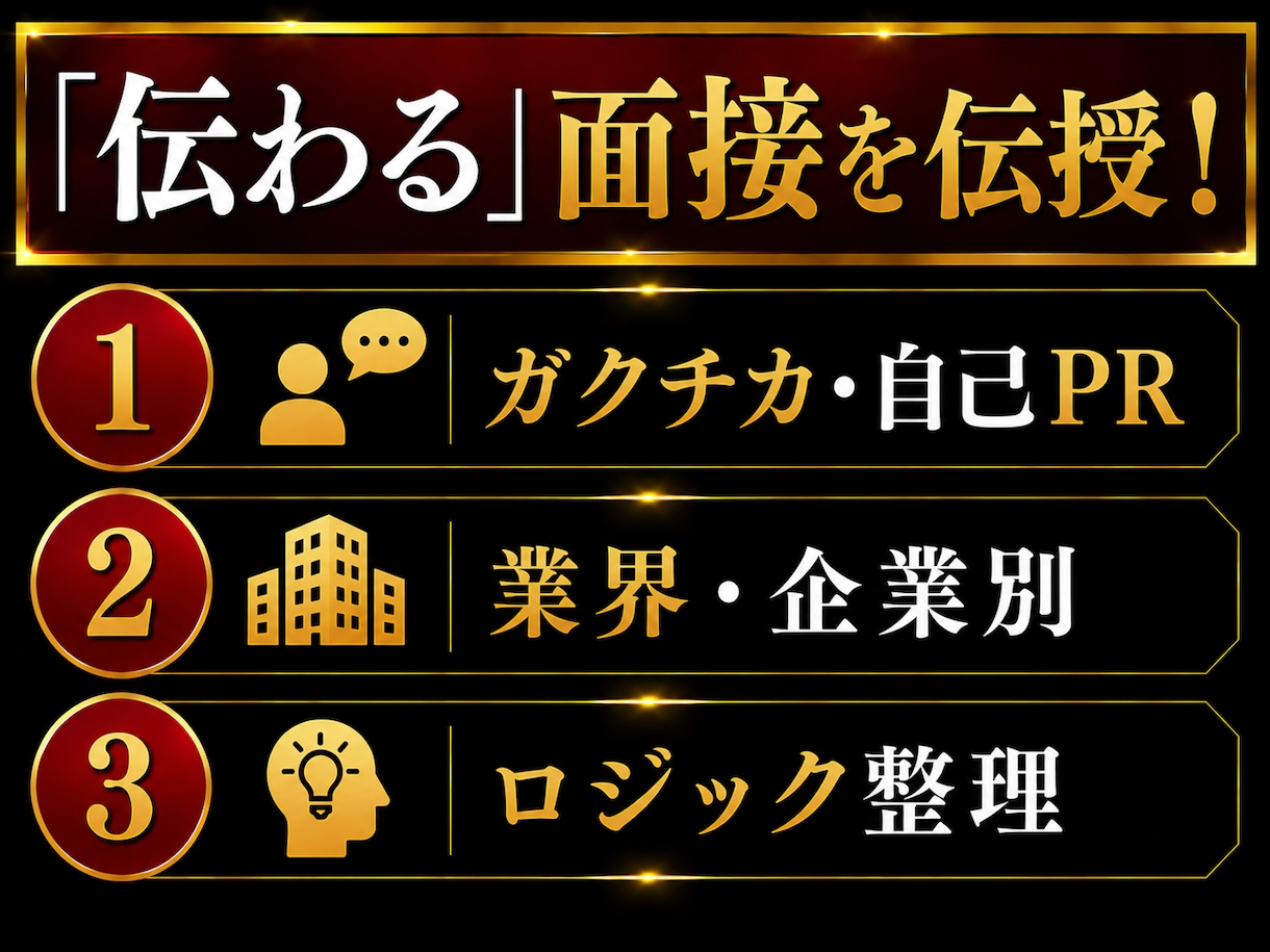 模擬面接・受け答え・面接突破対策を整理します 大手メディア社員×修士キャリアコンサルタントの指導 イメージ2