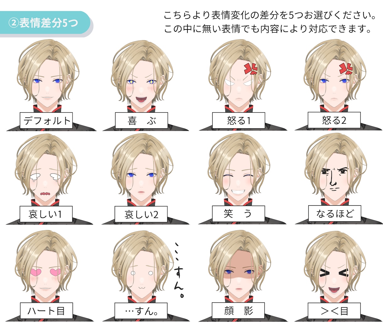 高品質‼Vtuber向けLive2Dモデル承ります 特別特典「はじめてのVtuberガイドブック」付き イメージ5