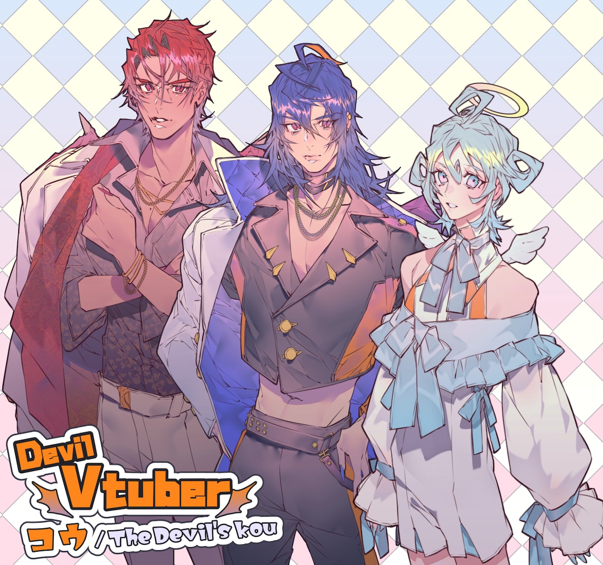 Vtuberさんゲーム制作向けニーアップ描きます 膝上までのイラストを描きます。 イメージ1