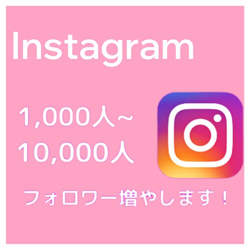 2000人インスタフォロワーを増やします インスタのフォロワー2000人～増やします イメージ1