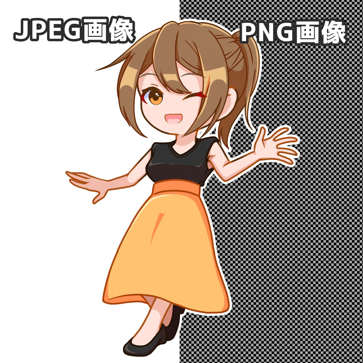 かわいいミニキャラ描きます Ｘ（Twitter）、YouTube等色んな用途で使えます イメージ2