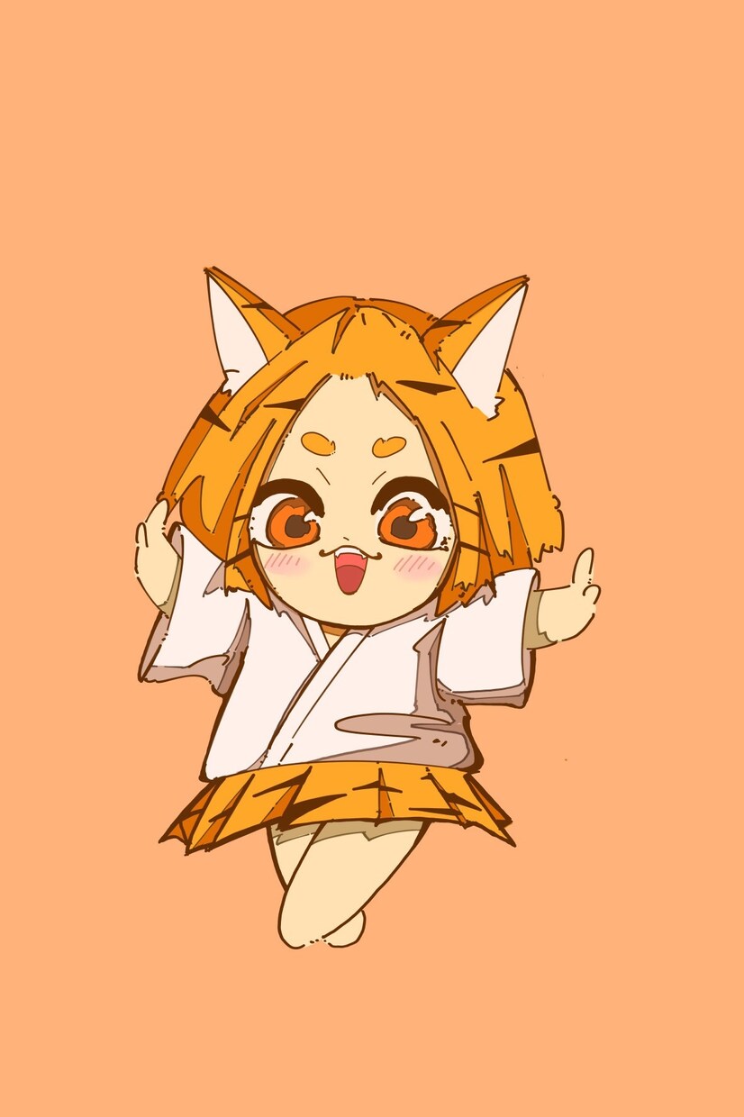 ミニキャラ！商業利用OK！可愛いキャラ描きます 縁取りする絵柄のミニキャラを書きます！ イメージ3
