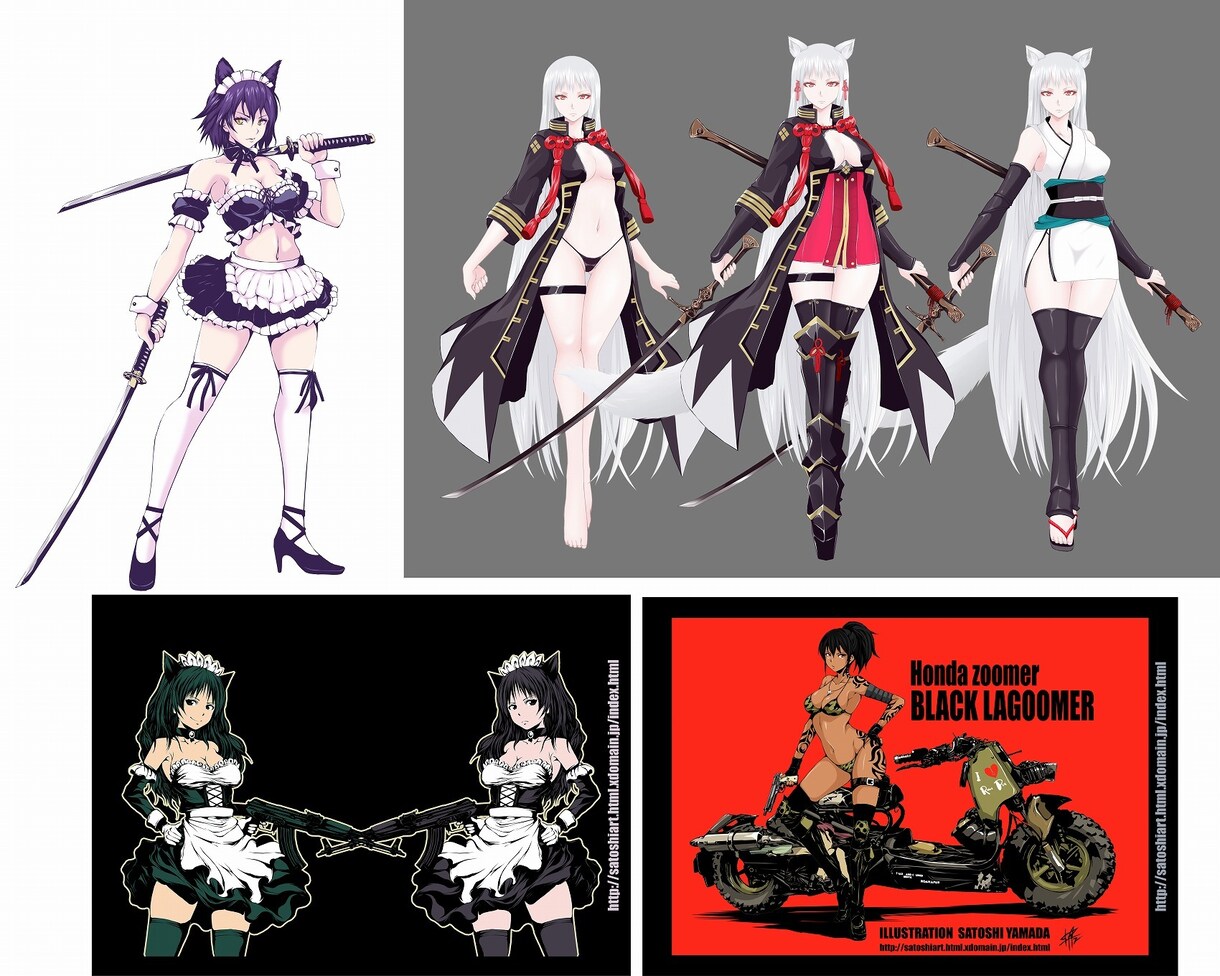 カッコイイイラストを製作します セクシーでスタイリッシュな女の子ならお任せを イメージ6