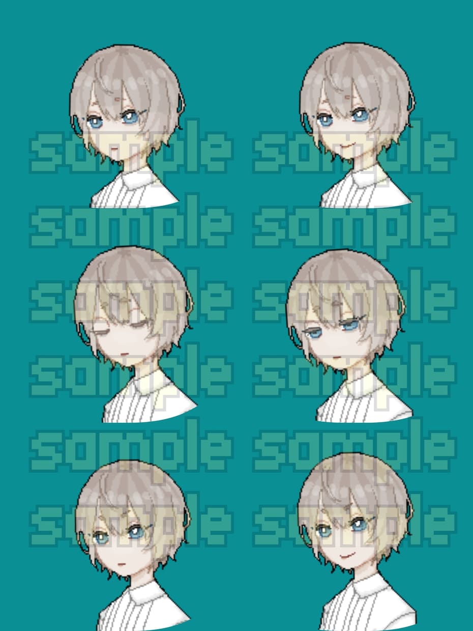 ドット絵風にアイコン、立ち絵描きます レトロなアイコンやゲームの立ち絵等にオススメ イメージ2