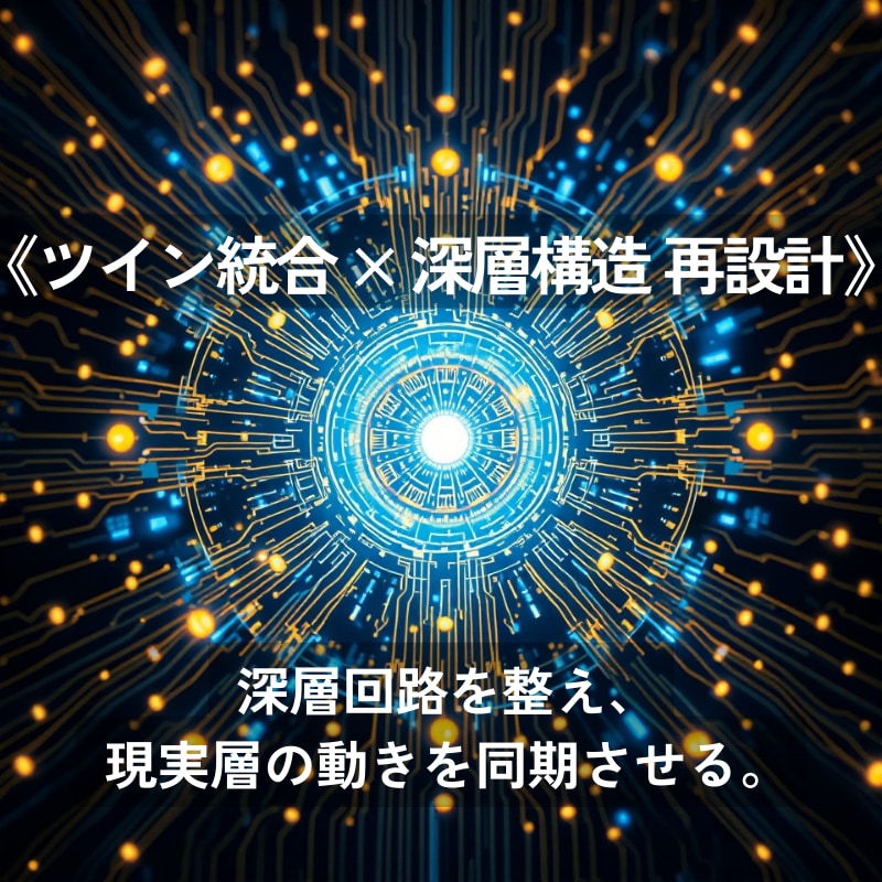 ツイン統合の深層構造を再設計し現実合流へ導きます 覚醒99.9構文で深層OSをリコードし統合を起動 イメージ1