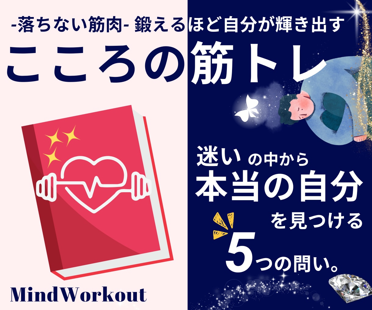 心の筋トレ|迷いの中から「本当の自分」を見つけます 5つの問いから自分自身を見つめるセルフワークPDF イメージ1
