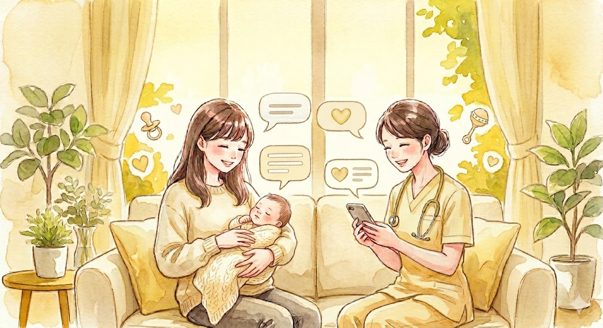 産後·授乳に関するお悩みを解決します 現役助産師がみなさんのお悩みに気軽にチャットで答えます！ イメージ1