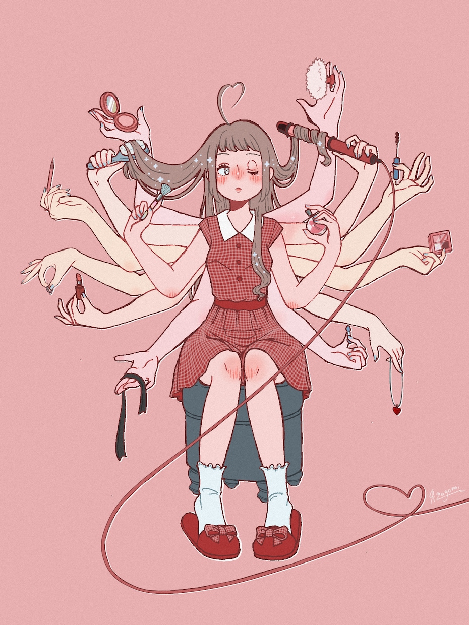 シンプルなイラストを描きます 歌ってみた等に利用できる背景ベタ塗りのシンプルなイラスト イメージ3