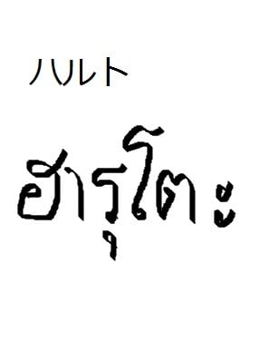 日本語⇒タイ語訳やタイ文字で名前を書きます 名前やニックネームをタイ語で書くと役に立つ！！ イメージ4