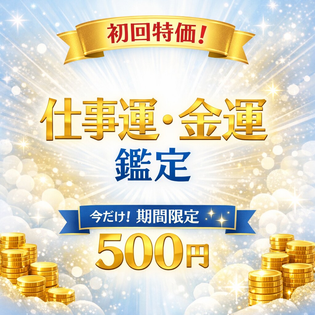 期間限定！未来を切り開く仕事・金運を占います 迷いを明確にし、次の一歩を導く実践的占い イメージ1