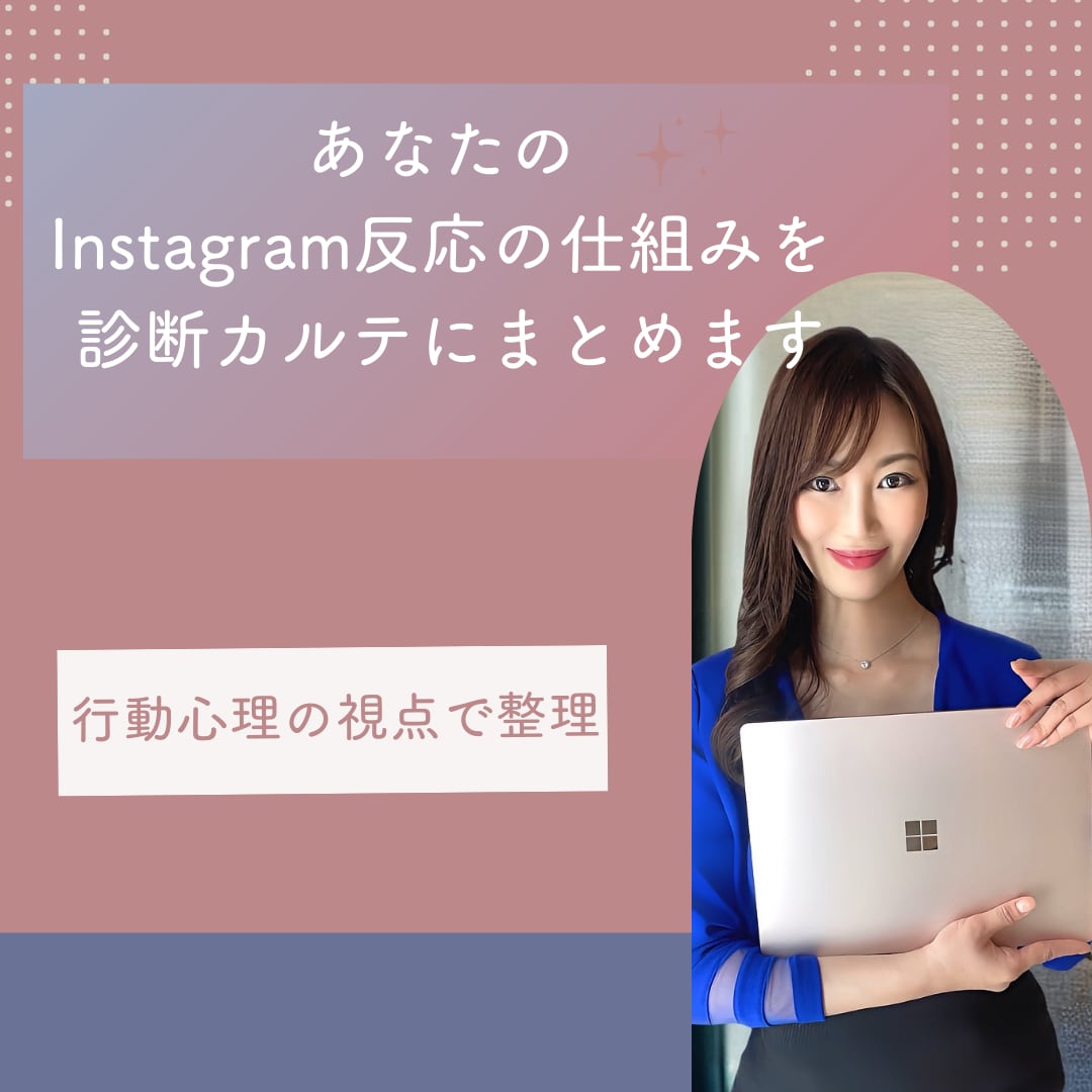 Instagram反応の仕組み/診断カルテ作ります リール400万再生記念！あなたの投稿のズレを徹底整理！ イメージ5
