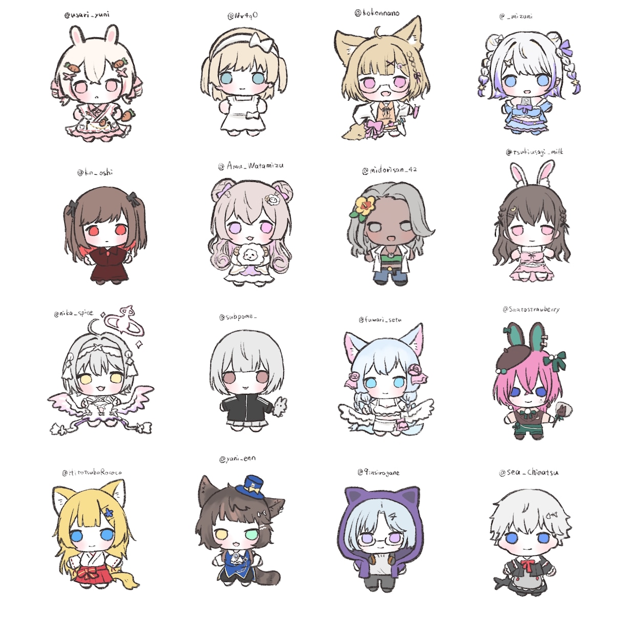 最短即日！SD、ミニキャライラスト作成します SNSアイコン、サムネ、グッズにも！修正回数無制限！ イメージ7
