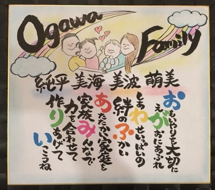 追加料金ナシ！似顔絵・名前ポエム何でも描きます 通算200枚以上販売経験のある2人で手作り色紙を制作します イメージ6
