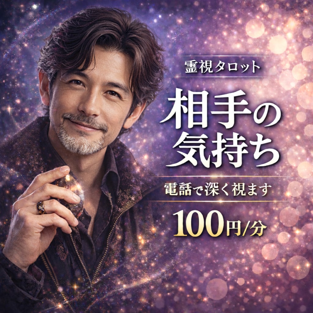1分～OK【相手の気持ち】男性占師が本音を読みます 同じ男だからわかる、彼が言葉にしない本音｜霊感タロット イメージ1