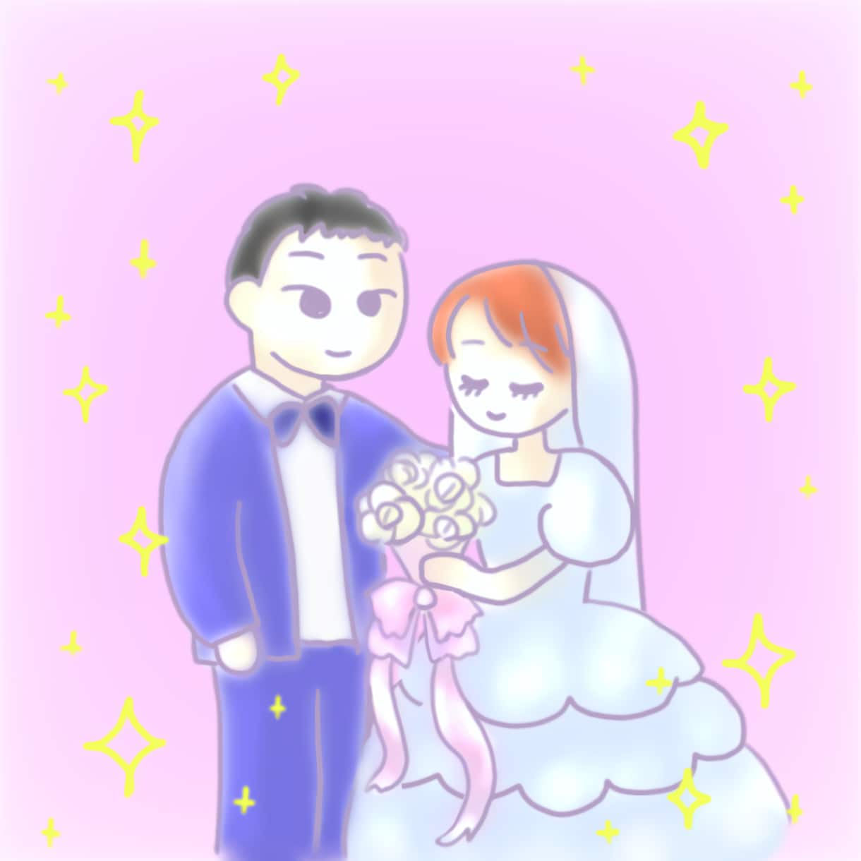 結婚式で使えるイラスト描きます 映像やカード、グッズなどにご利用できるイラストお描きします♪ イメージ1