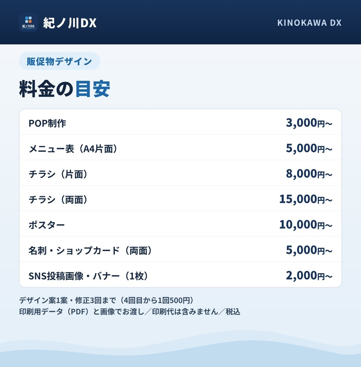 チラシ・メニュー表・POPをデザインします SNS画像もまとめて・1点からOK・修正3回まで イメージ2