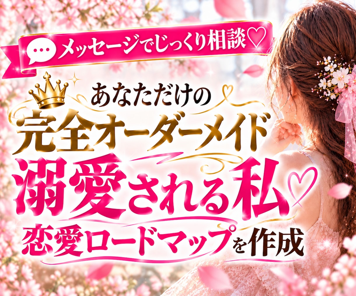 30代から溺愛される恋愛へ導きます 「不安・自己犠牲を手放しお姫様扱いされる私へ♡」 イメージ1