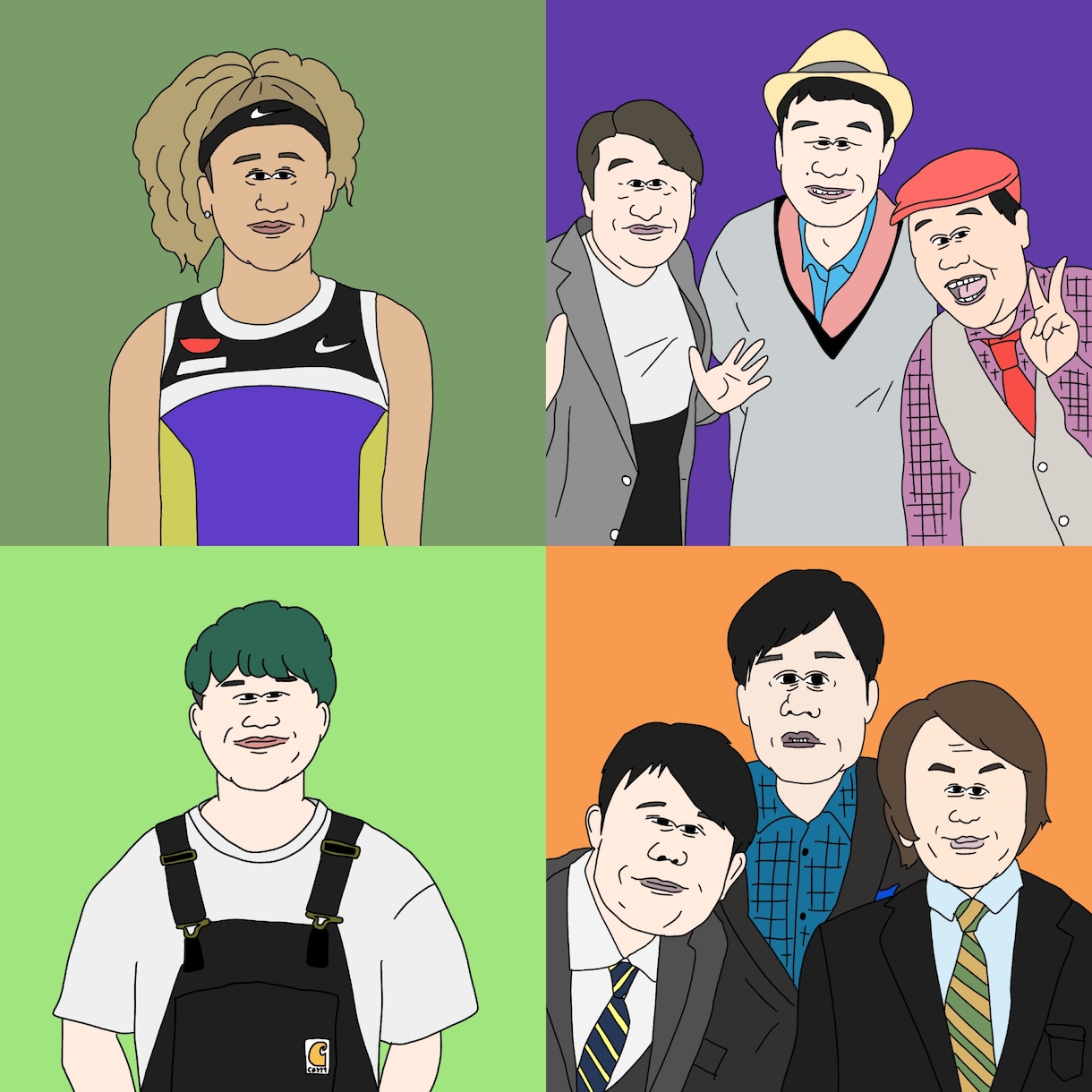 アメリカのアニメのようなイラストを制作します ⭐︎目を近づけて特徴と雰囲気を捉えた似顔絵を制作します！ イメージ4