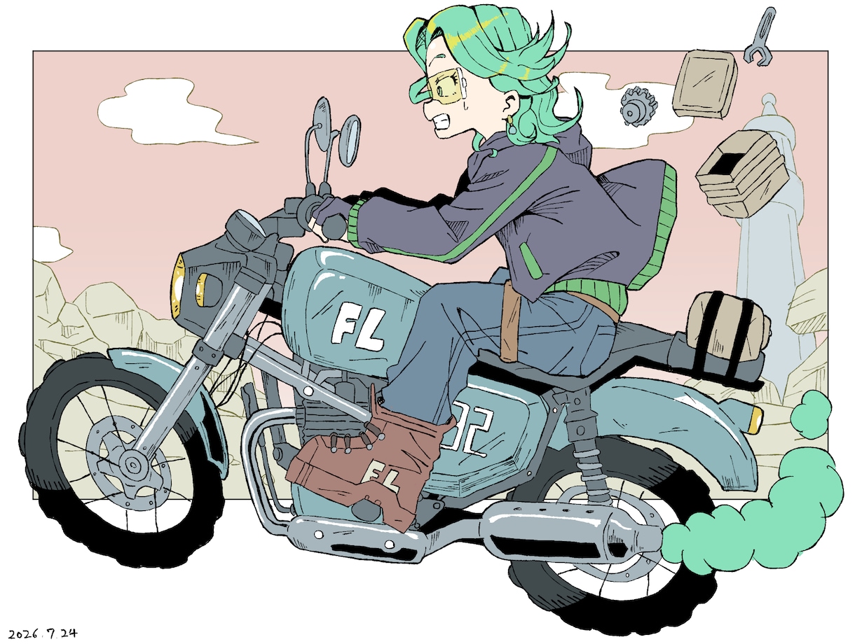 ファッション・バイク等メカ系イラストを制作致します 美術大学卒業生が見栄えするイラスト制作致します！ イメージ5